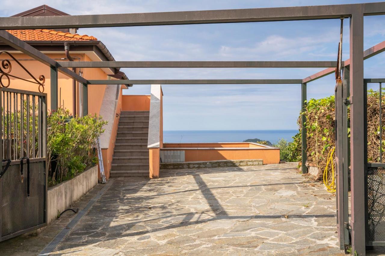 016 - Casa Tranquilla Vista Mare, Pace E Natura - 10 Minuti Dalla Spiaggia Apartment Sestri Levante Luaran gambar