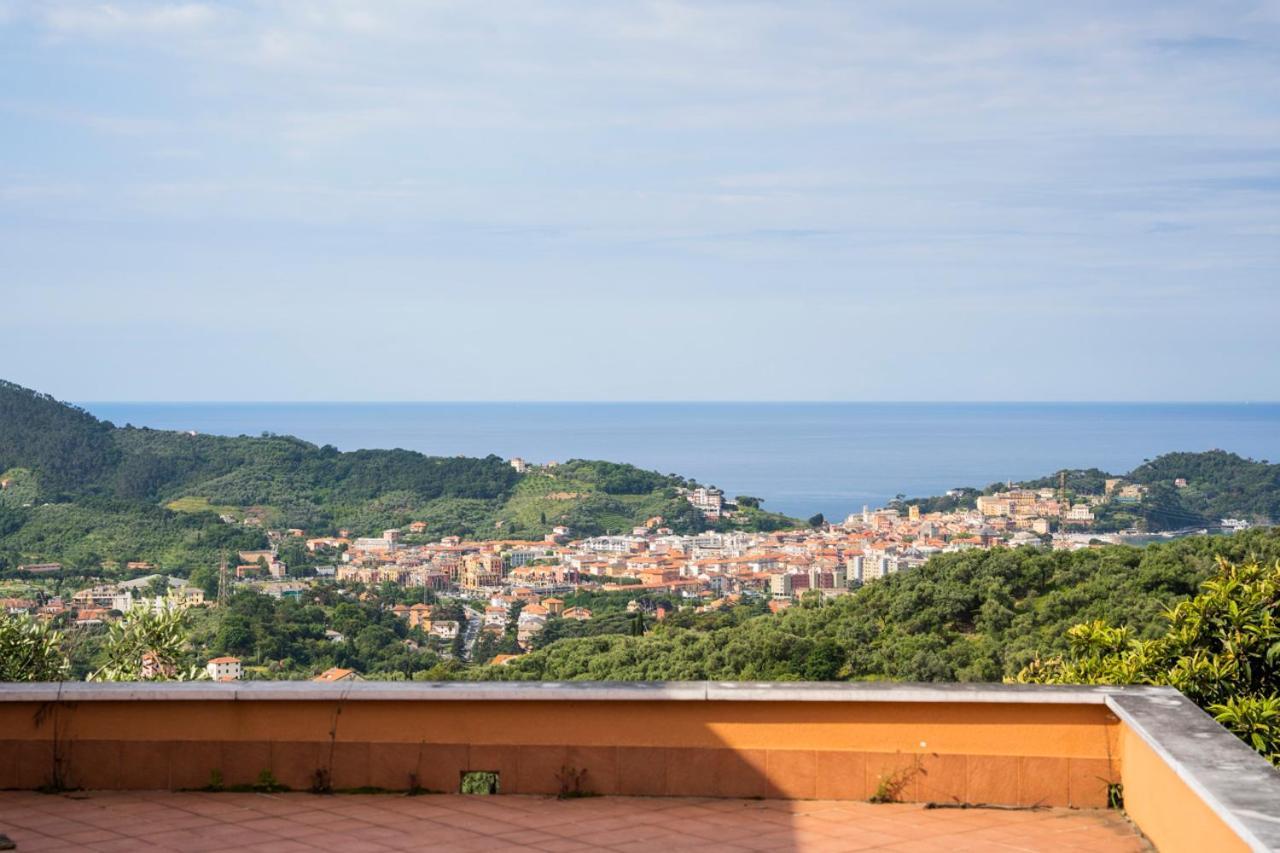 016 - Casa Tranquilla Vista Mare, Pace E Natura - 10 Minuti Dalla Spiaggia Apartment Sestri Levante Luaran gambar